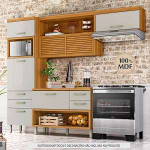 Cozinha Compacta 3 Peças Com Paneleiro 100% Mdf Bariloche