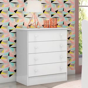 Cômoda Infantil Nely Com 4 Gavetas -