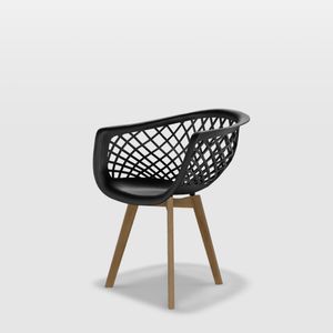 Cadeira Eames Safira Base Wood -