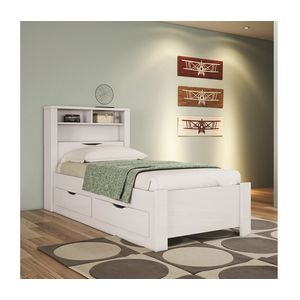 Cama Solteiro Açucena 88cm Com Gavetas -
