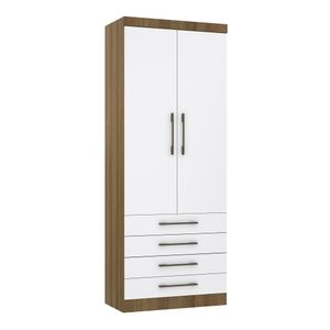 Guarda Roupa Casal Sairi 2 Portas E 4 Gavetas -