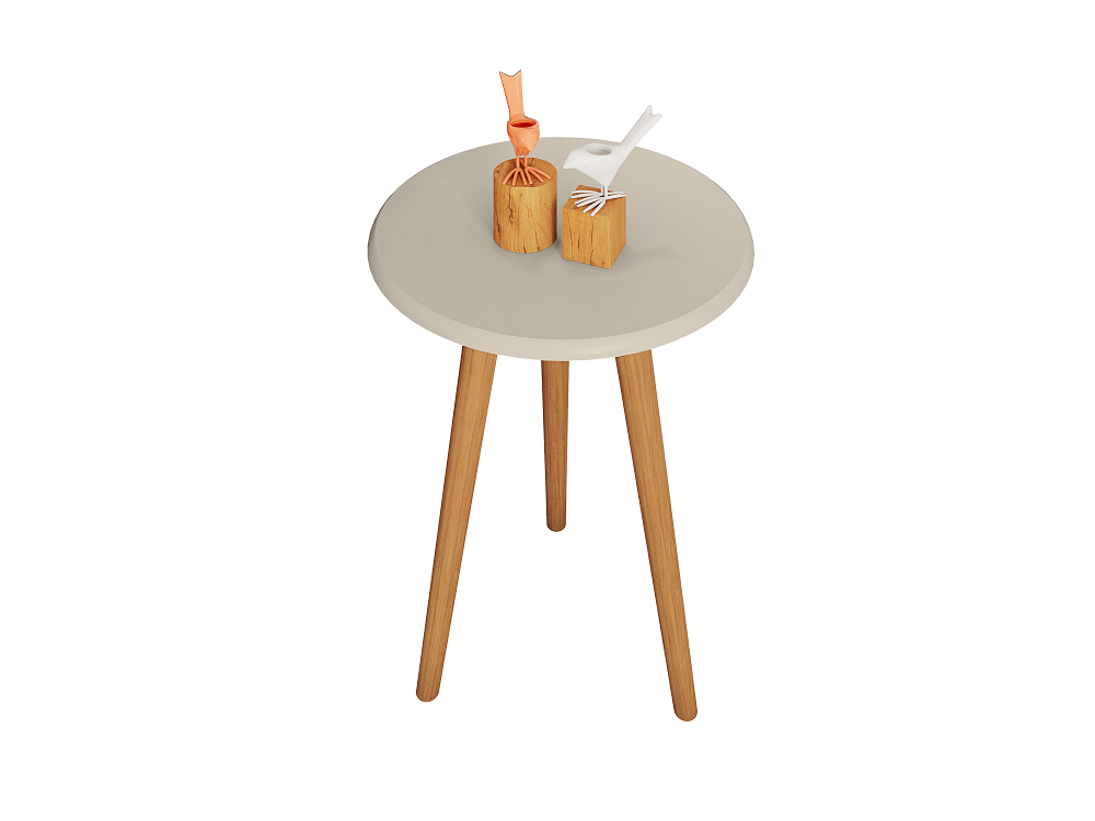 MESA LATERAL BRILHANTE..........OFF WHIT Lojas Marabraz