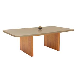 Mesa Retangular Imola Com Vidro Metalizado (2,20x1,10m) -