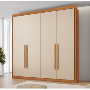 Guarda Roupa Casal Bérgamo 4 Portas E 4 Gavetas -