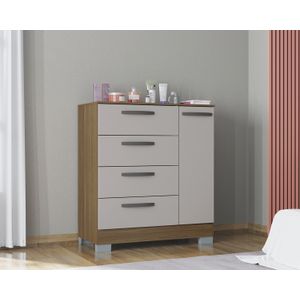 Cômoda Yasmin 1 Porta E 4 Gavetas -