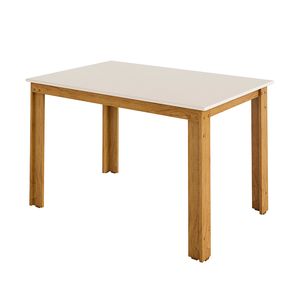 Mesa Retangular Lindy Com Tampo De Madeira 1,20x80cm -