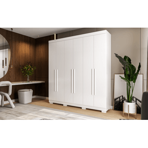 Guarda Roupa Agata 6 Portas E 3 Gavetas -