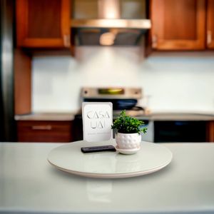 Prato Giratório Para Mesa Com Vidro 40cm -