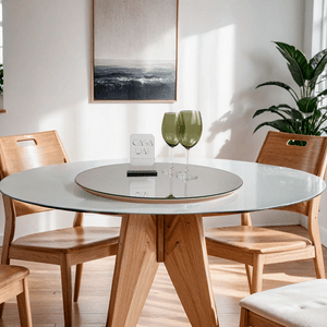 Prato Giratório Para Mesa Com Espelho 60cm -