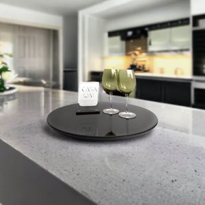 Prato Giratório Para Mesa Com Vidro 50cm -