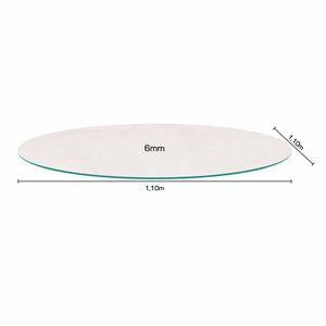 Vidro Para Mesa Redonda (1,10x1,10x6cm) -