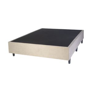 Box Casal Hera Com Tecido Sued (1,38x1,88x38cm) -