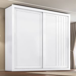 Guarda Roupa Trianon 2 Portas De Correr E 4 Gavetas -