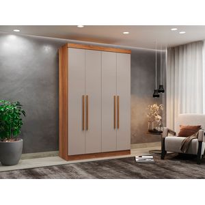 Guarda Roupa Casal Recife 4 Portas E 2 Gavetas -