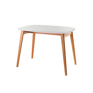 Mesa Retangular Floripa Com Vidro Off White 1,10m -