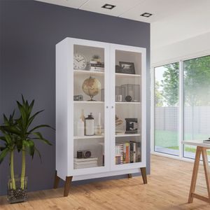 Cristaleira Kingston 2 Portas De Vidro -