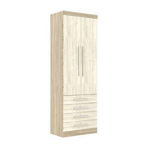 Módulo Master 2 Portas 4 Gavetas E 1 Cabideiro 79cm -