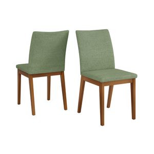Conjunto Com 2 Cadeiras Vitória Linho Mate -