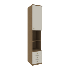 Módulo Criado Setiba 1 Porta E 3 Gavetas 44cm -