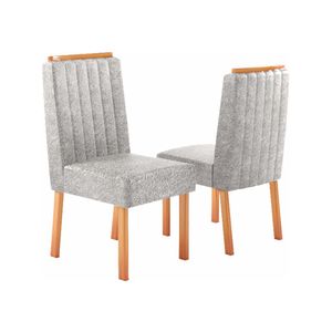 Conjunto Com 2 Cadeiras Imola Pu 9100 Marrom -
