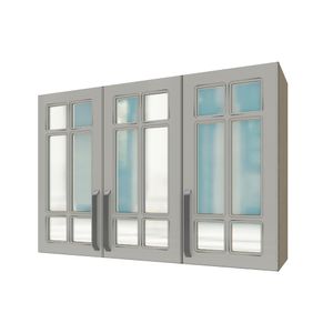 Armário Sophia Com Vidro 3 Portas 1,20m -