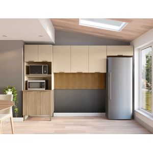 Cozinha Compacta Glam 8 Portas Com Painel -