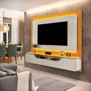 Painel Regia Para Tvs De Até 70 Polegadas Com 2 Portas E Led -