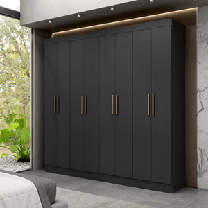 Guarda Roupa Casal Paris Ii 8 Portas E 4 Gavetas -