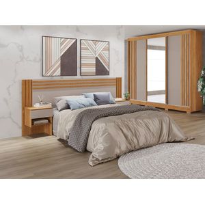 Cabeceira Extensível Jade 1,38/1,58m Com 2 Gavetas -