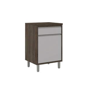 Balcão Com Tampo Maresia 1 Porta E 1 Gaveta 60cm -