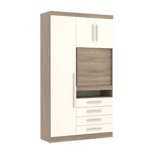 Módulo Master Com Painel 3 Portas E 4 Gavetas 1,29m -