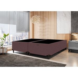 Cama Box Baú Queen Taurus Bipartido Em Linho (1,58x1,98x44cm) -