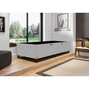 Cama Box Baú Solteiro Taurus Em Linho (88x1,88x44cm) -