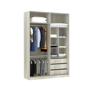 Módulo Closet Prime 3 Gavetas E 2 Cabideiros 1,59m -
