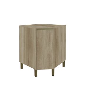 Balcão Canto Lilian Com Tampo 1 Porta 73cm -