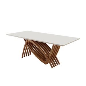 Mesa Retangular Aurora Com Tampo Laminado 2,20x1,10m -