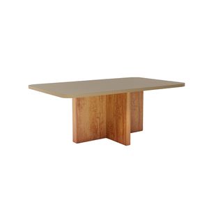 Mesa Retangular Imola Com Vidro Metalizado 1,80x90cm -