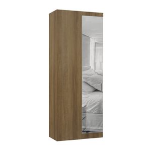 Módulo Canto Reto Com Espelho Paris 1 Porta 90cm -