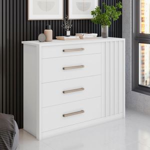 Cômoda Guaraci 1 Porta E 4 Gavetas -