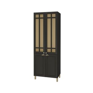 Paneleiro Formoza Com Vidro 4 Portas 80cm -