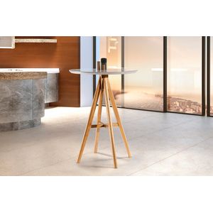 Mesa Bistrô Jobim Com Vidro 68cm -