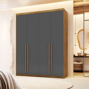 Guarda Roupa Casal Dubai 4 Portas E 3 Gavetas -