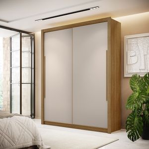 Guarda Roupa Casal Dubai 2 Portas De Correr E 3 Gavetas