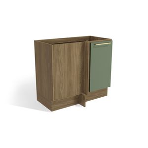 Balcão Canto Reto Nairóbi 1 Porta Sem Tampo 98cm -