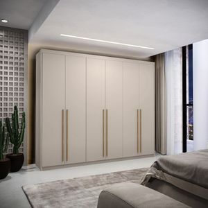 Guarda Roupa Casal Dubai Majestic 6 Portas E 6 Gavetas -