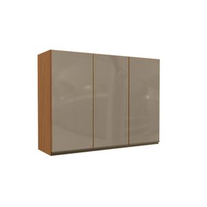 Armário Molly 3 Portas Com Vidro G767 1,20m  -