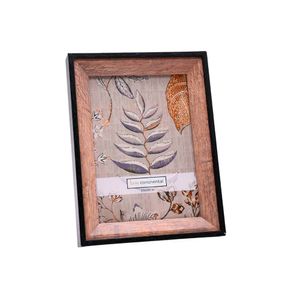 Porta Retrato Madeira Com Borda 13x18cm -