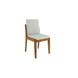 Conjunto Com 2 Cadeiras Lady Linho Creme -