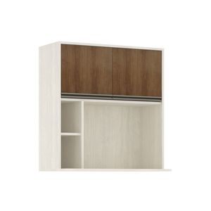 Armário Luize Sem Vidro Microondas 2 Portas 80cm -