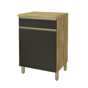 Balcão Lilian Com Tampo 1 Portae1 Gaveta 60cm -